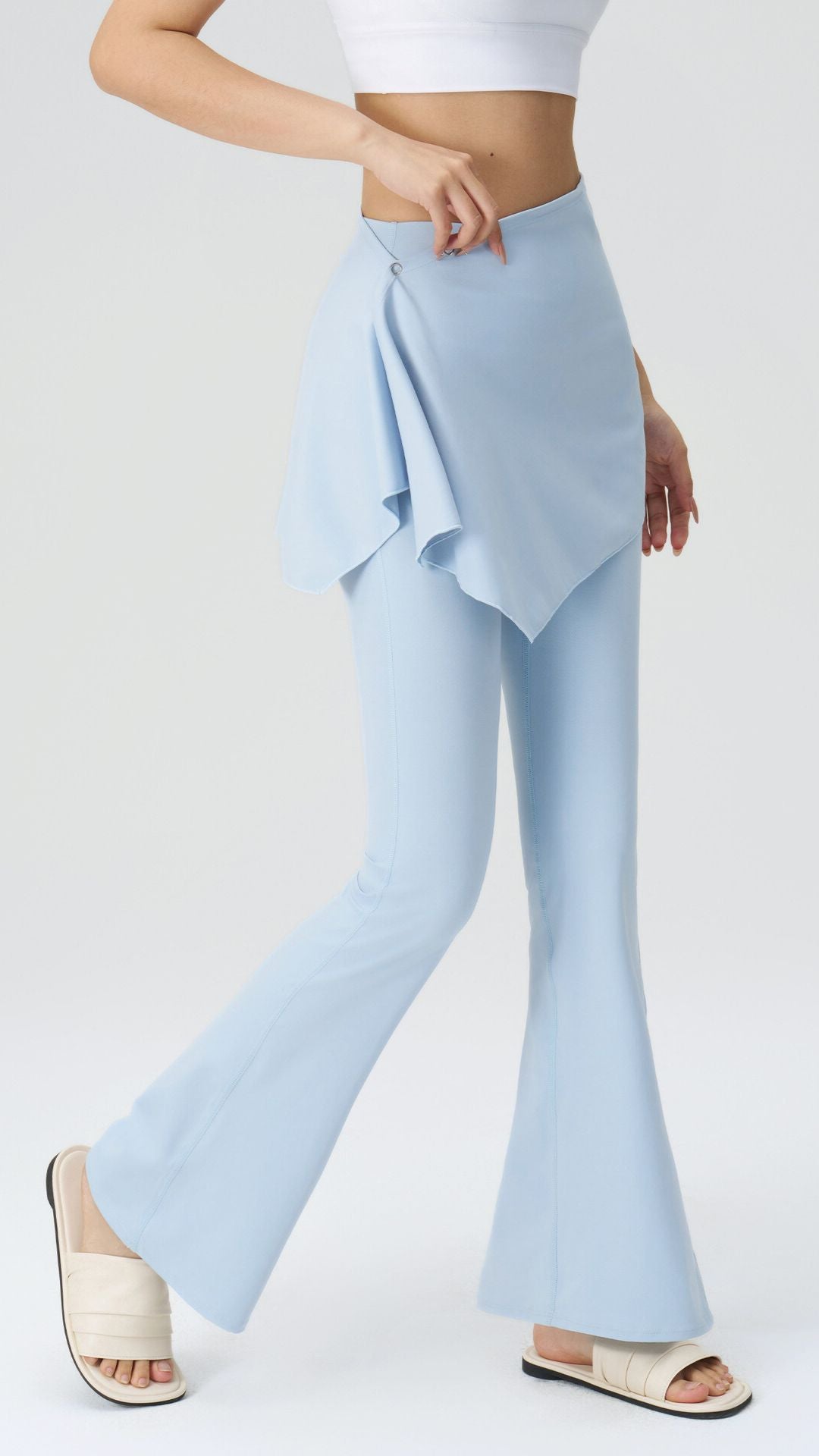 Flared Pants Zara Cream Faux Leather Leggings Zara Faux Leather