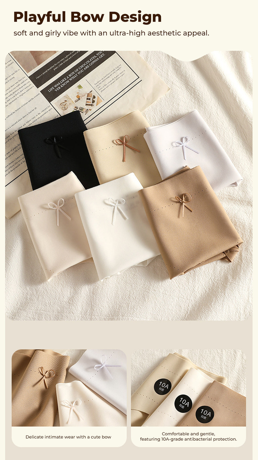 SoftLuxe Antibacterial Seamless Panties (6 for RM39.90)