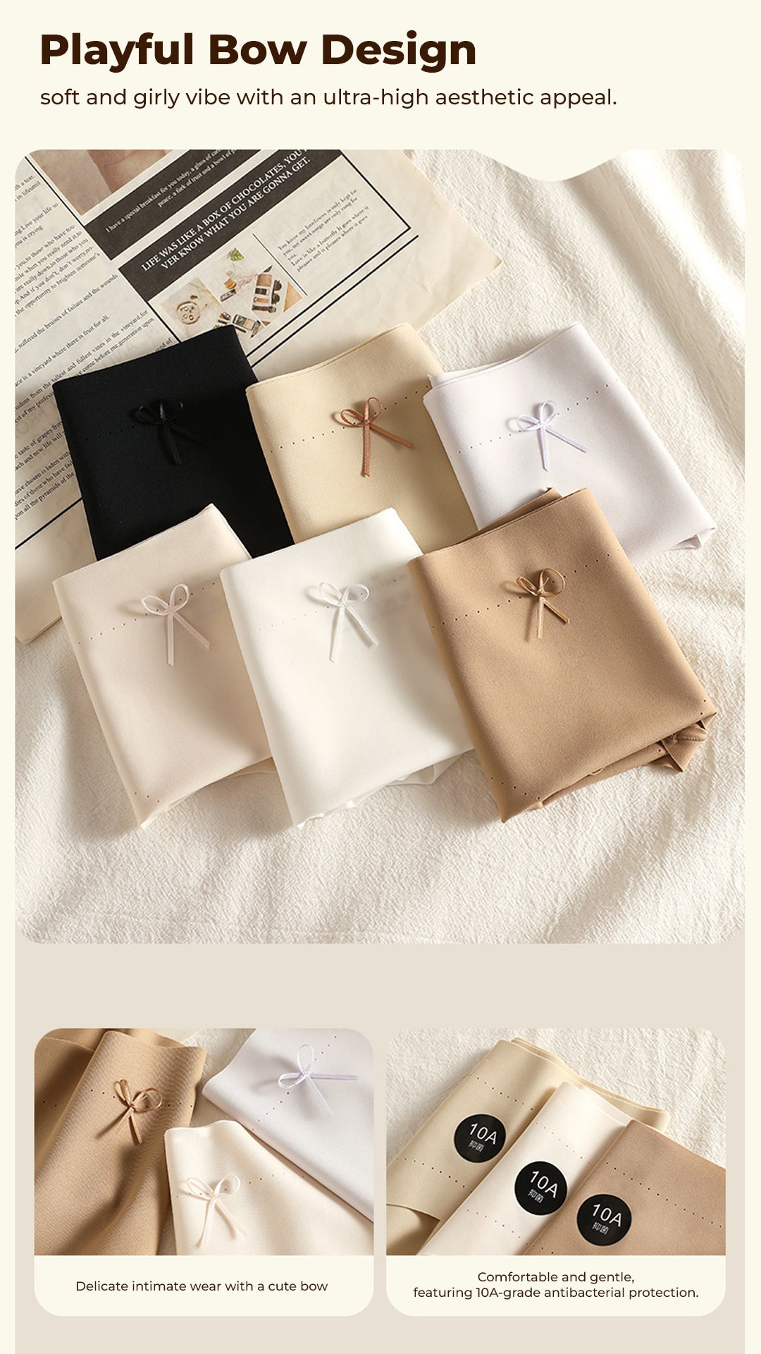 SoftLuxe Antibacterial Seamless Panties (6 for RM39.90)