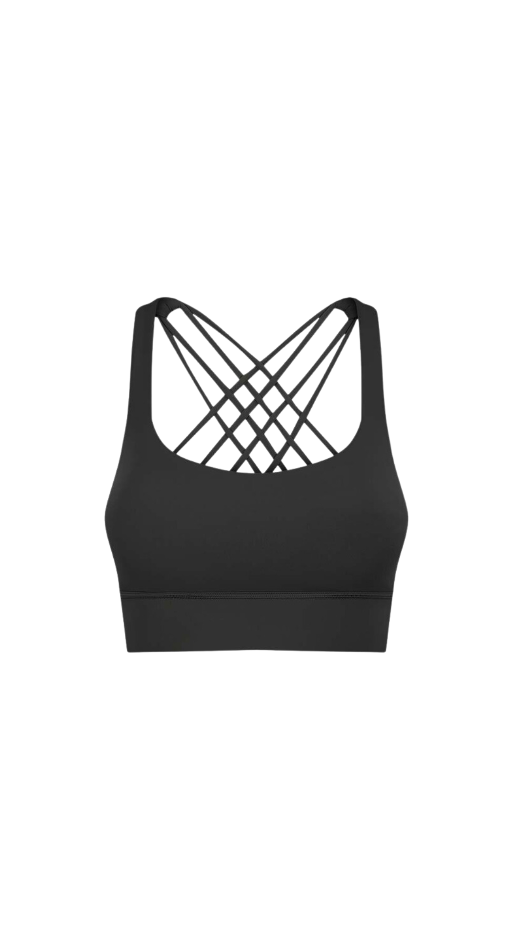 Strappy Back Performance Sports Bra/ Bike Shorts