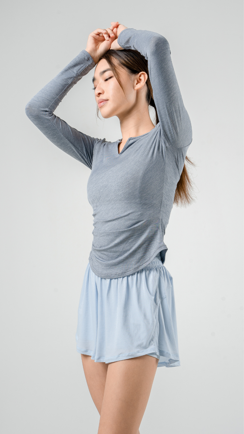 V Neck Long Sleeve Top