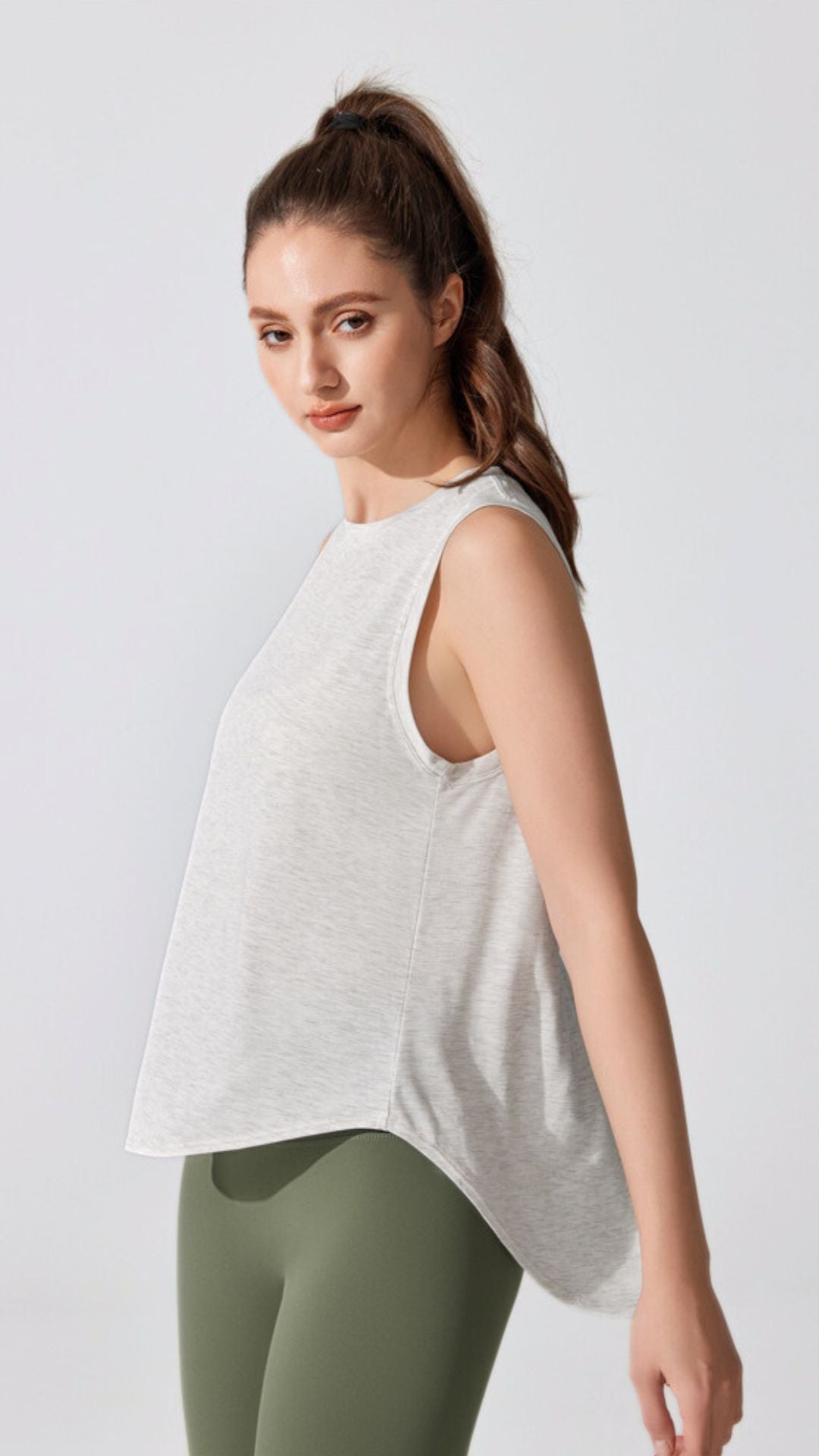 ArcGlow Back-Slit Tank Top