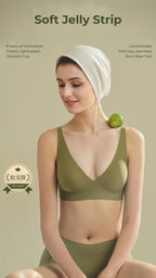 Jelly Seamless Push-Up Bra (Free Panties)