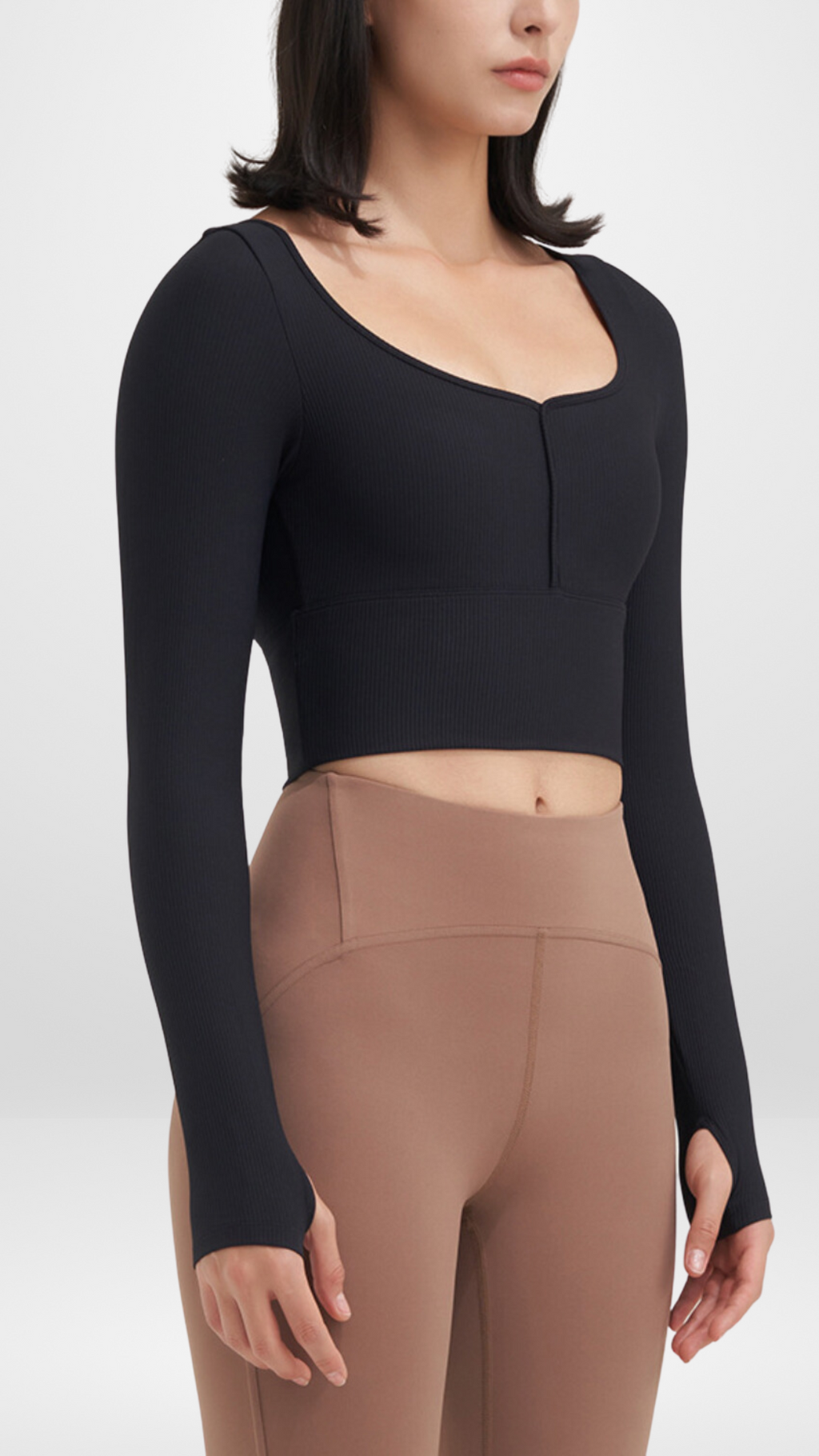 Light Ribbed Training Long Sleeve Top