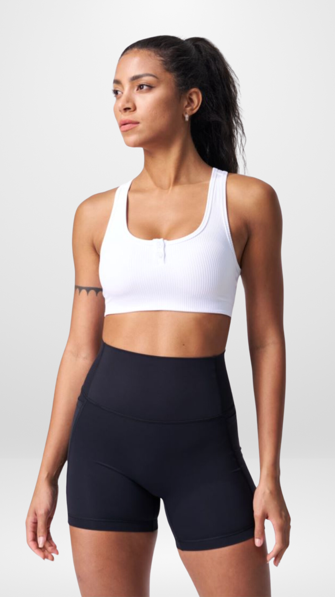 Light Ribbed Radiance Sports Bra