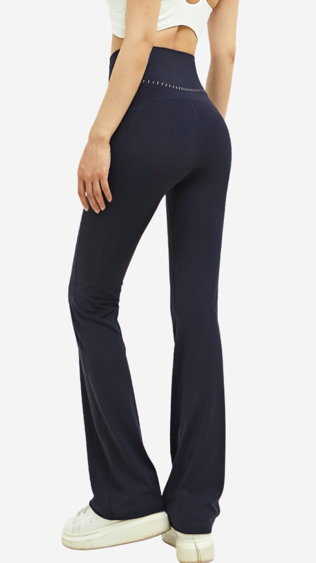 Leg-Lengthening Flare Leggings with Pockets