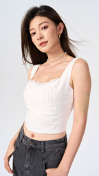 [FINAL SALE] Tencel Charm Lace Top