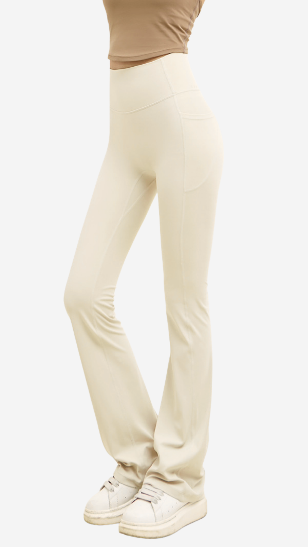 Leg-Lengthening Flare Leggings with Pockets
