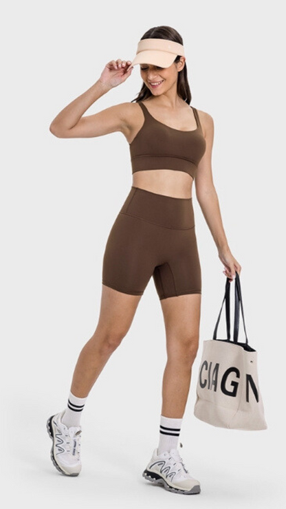 High-Waisted Compression Bike Shorts