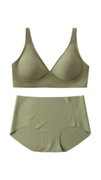 Jelly Seamless Push-Up Bra (Free Panties)