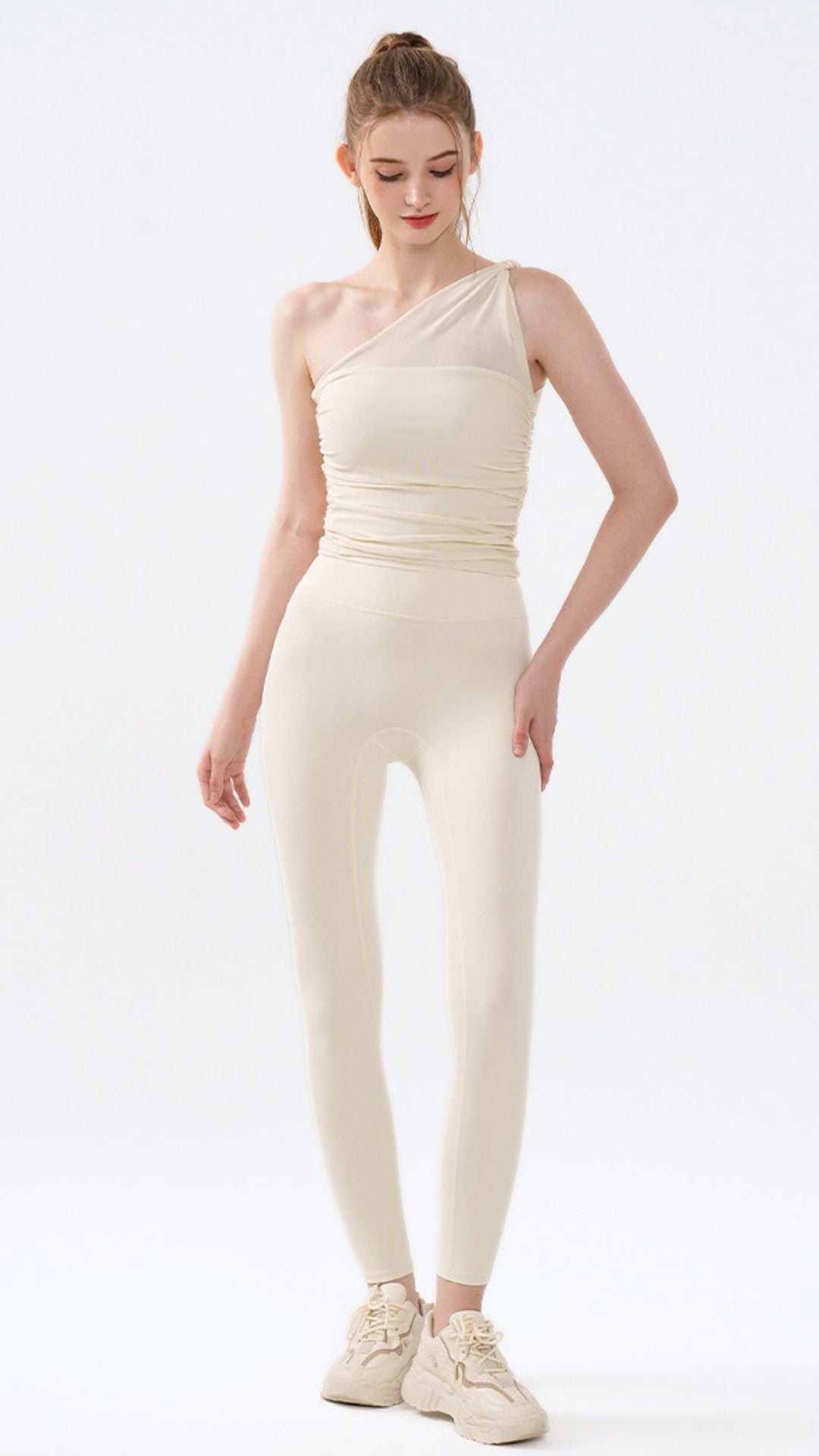 StrapLess One-Shoulder Performance Sports Bra