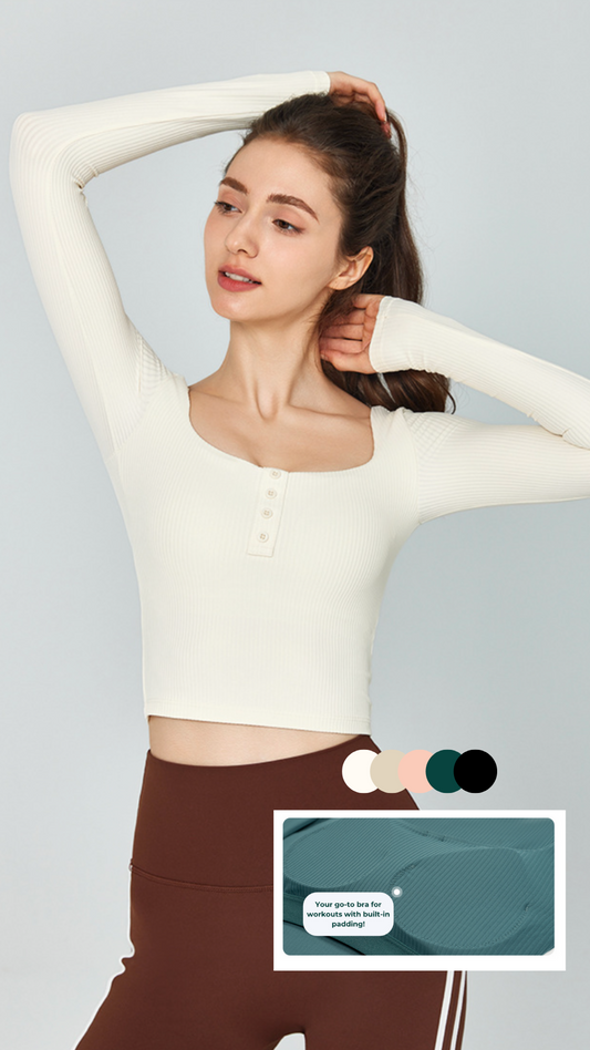 Serene Long Sleeve Bra Top