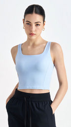 SoftSculpt Square-Neck Yoga Sports Bra