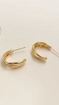 Golden Curve Earrings 1652