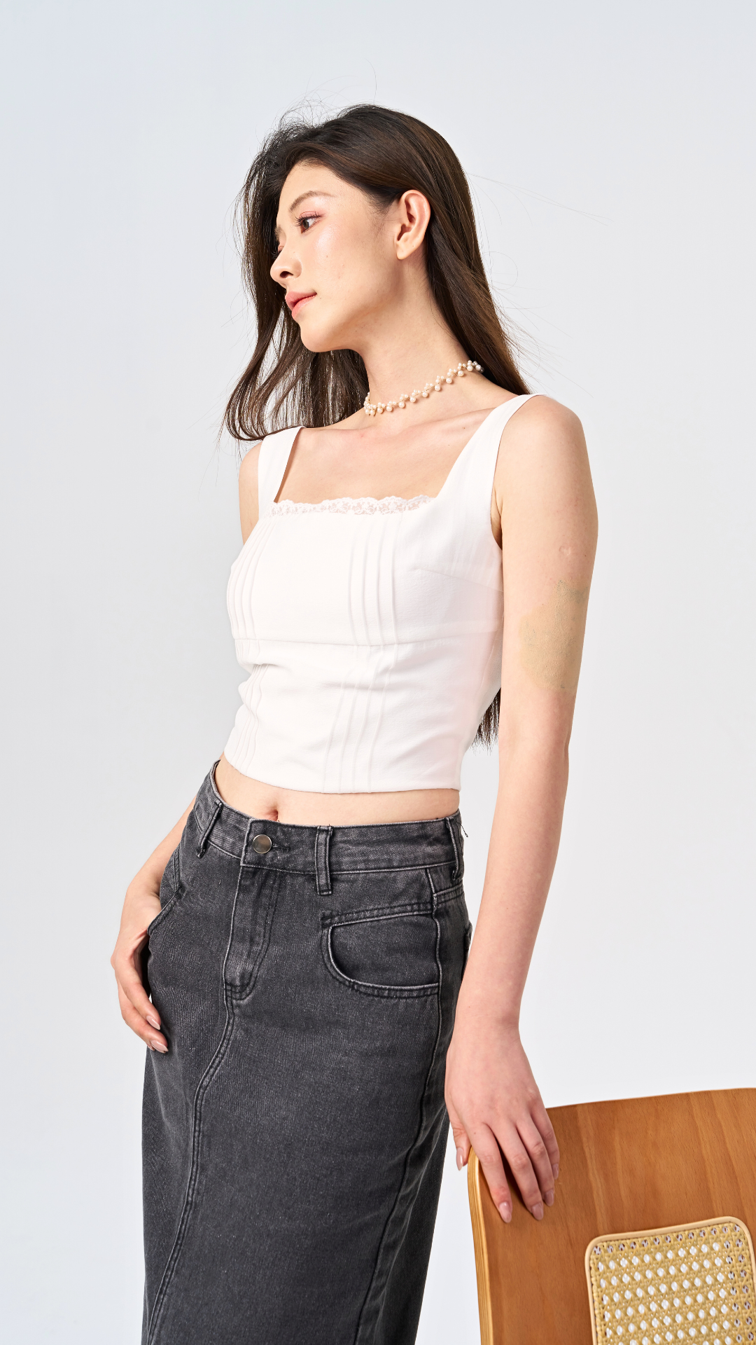 Tencel Charm Lace Top