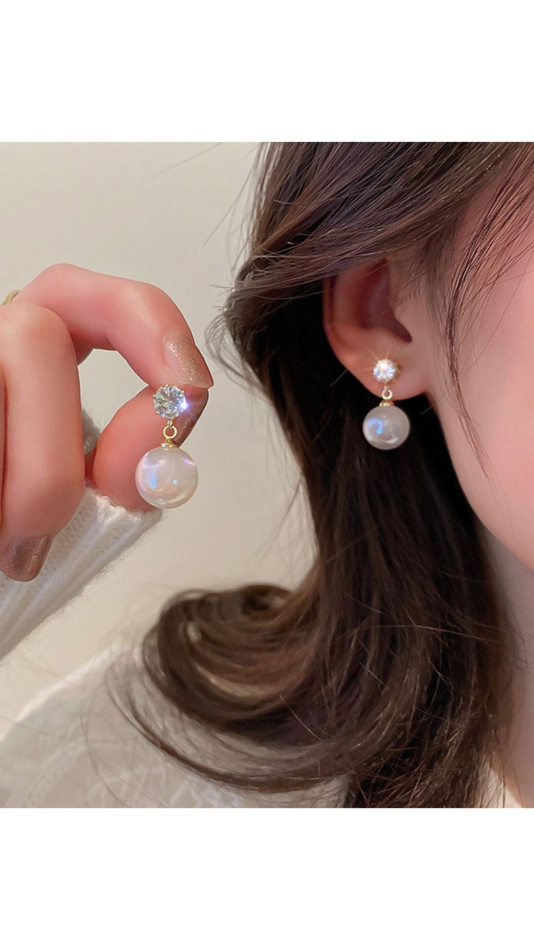 Luna Mermaid Pearl Drops Earrings