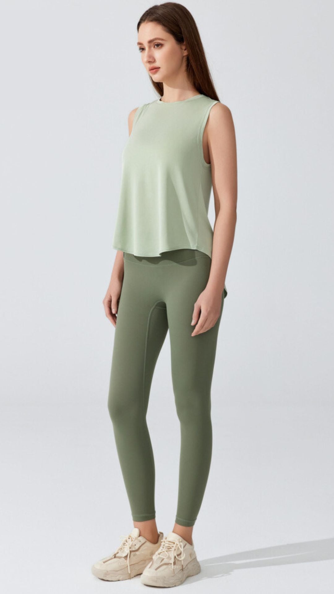 ArcGlow Back-Slit Tank Top