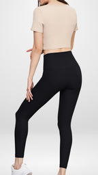 [FINAL SALE] Flexflow Button Cropped Top