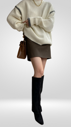 StyleCraft PU A-line Skirt