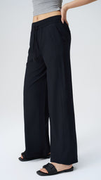 SunCool Wide-Leg Drawstring Pants