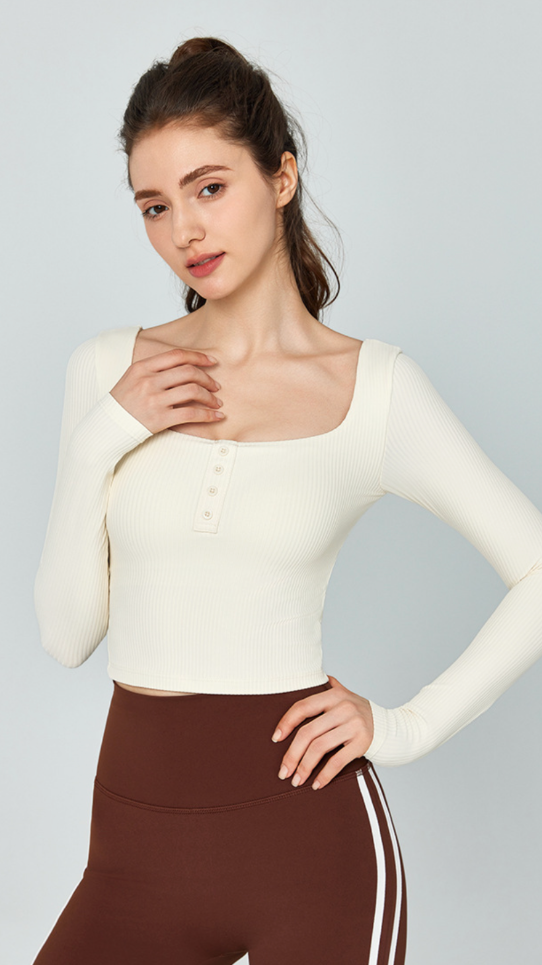 Serene Long Sleeve Bra Top