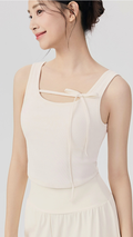 Ribbed BowTie Yoga Sports Bra