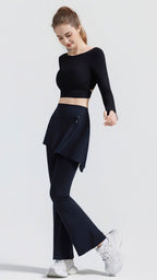 TwistBack Long Sleeve Sports Bra