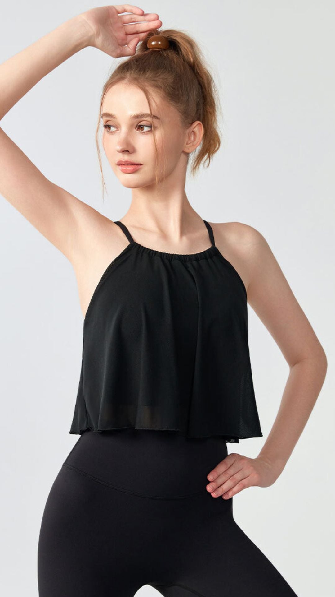 AeroX Cross-Strap Mesh Sports Bra