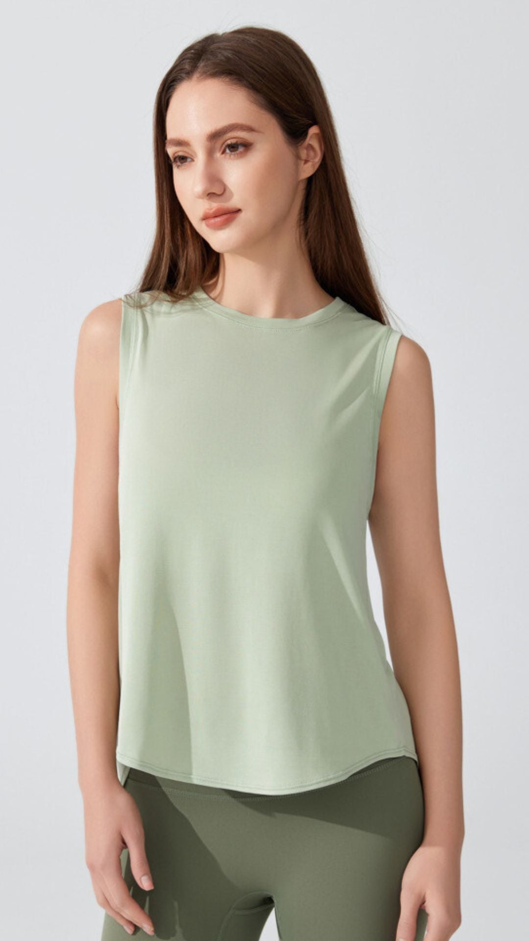 ArcGlow Back-Slit Tank Top