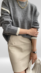 StyleCraft PU A-line Skirt