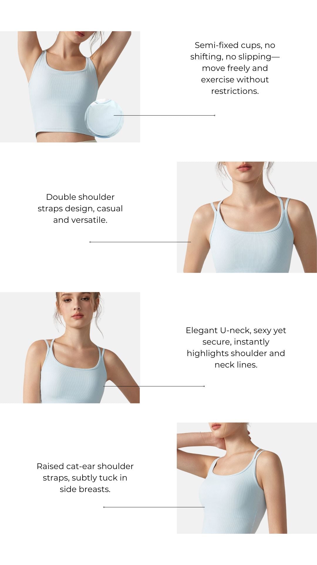 LuxeForm Double Strap Training Sports Bra