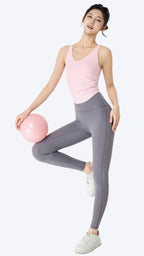 VibeMove Ruched Waist Workout Sports Bra