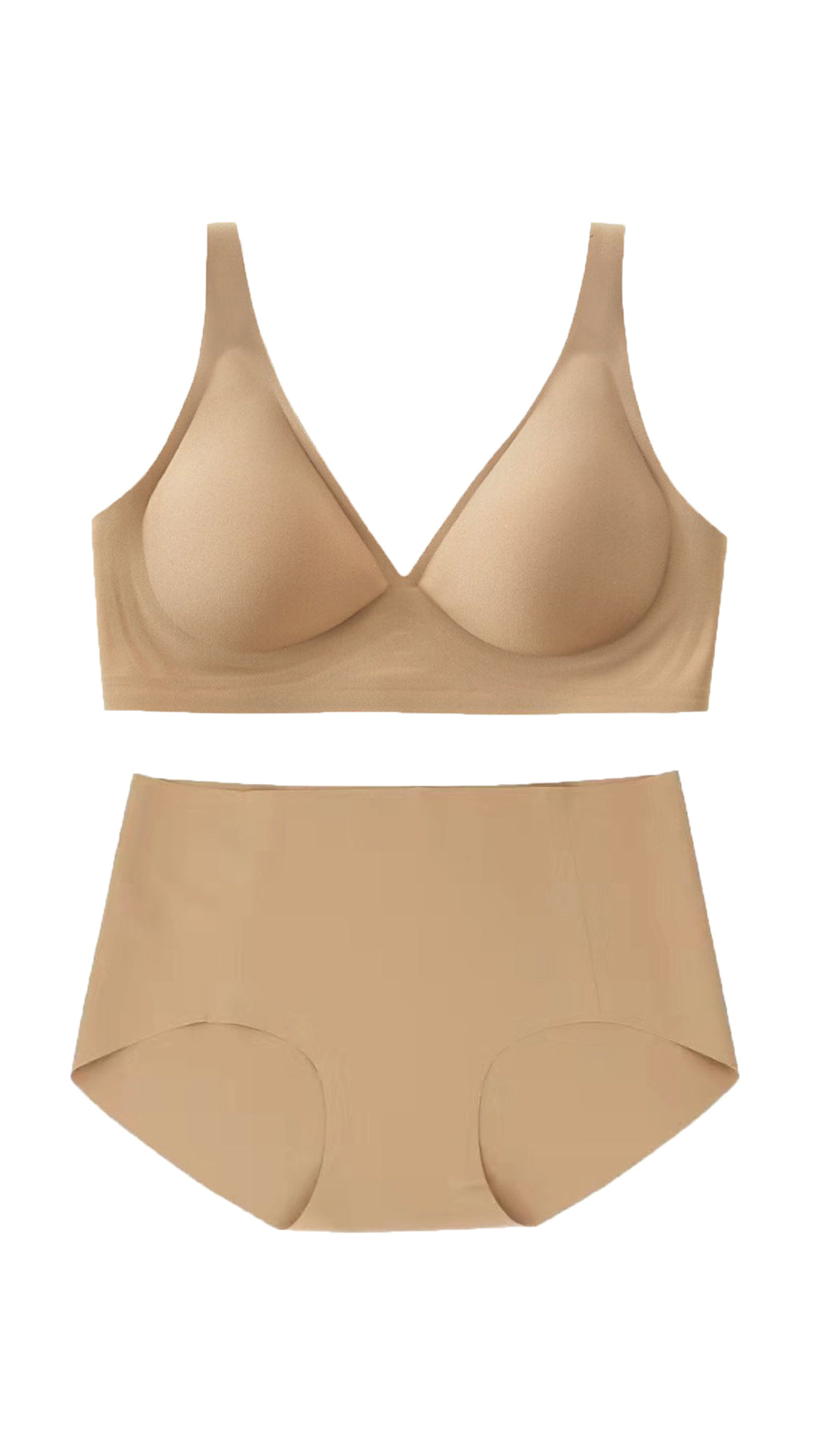 Jelly Seamless Push-Up Bra (Free Panties)