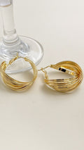 Golden Wave Luxe Earrings 845