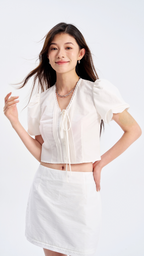 Celestial Lace Ribbon Top