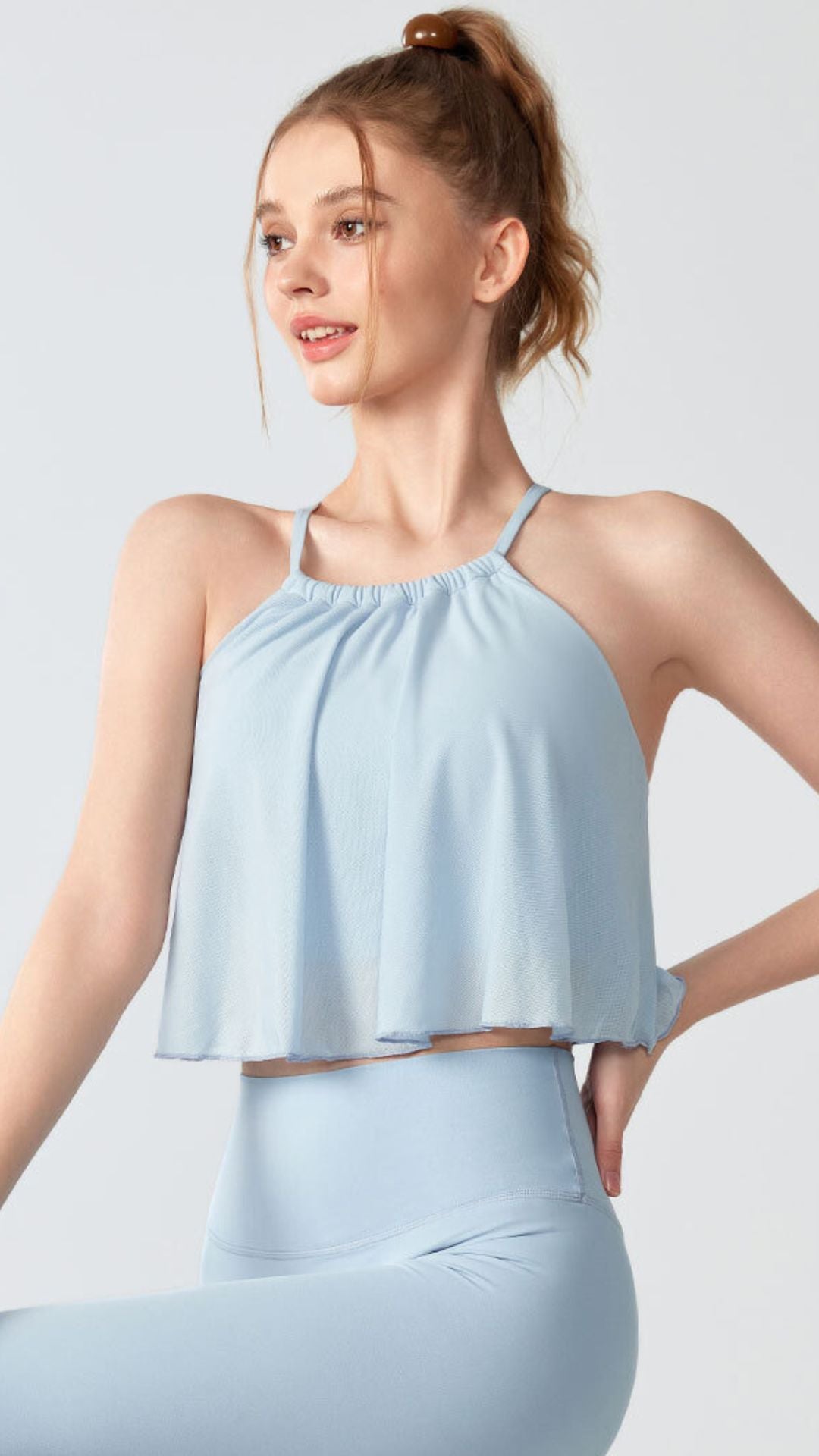 AeroX Cross-Strap Mesh Sports Bra