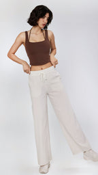 SunCool Wide-Leg Drawstring Pants