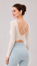 Define X-Back Long Sleeve Top