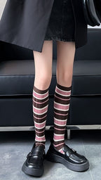 CandyStripe Knee-High Socks (2 Pairs Set)