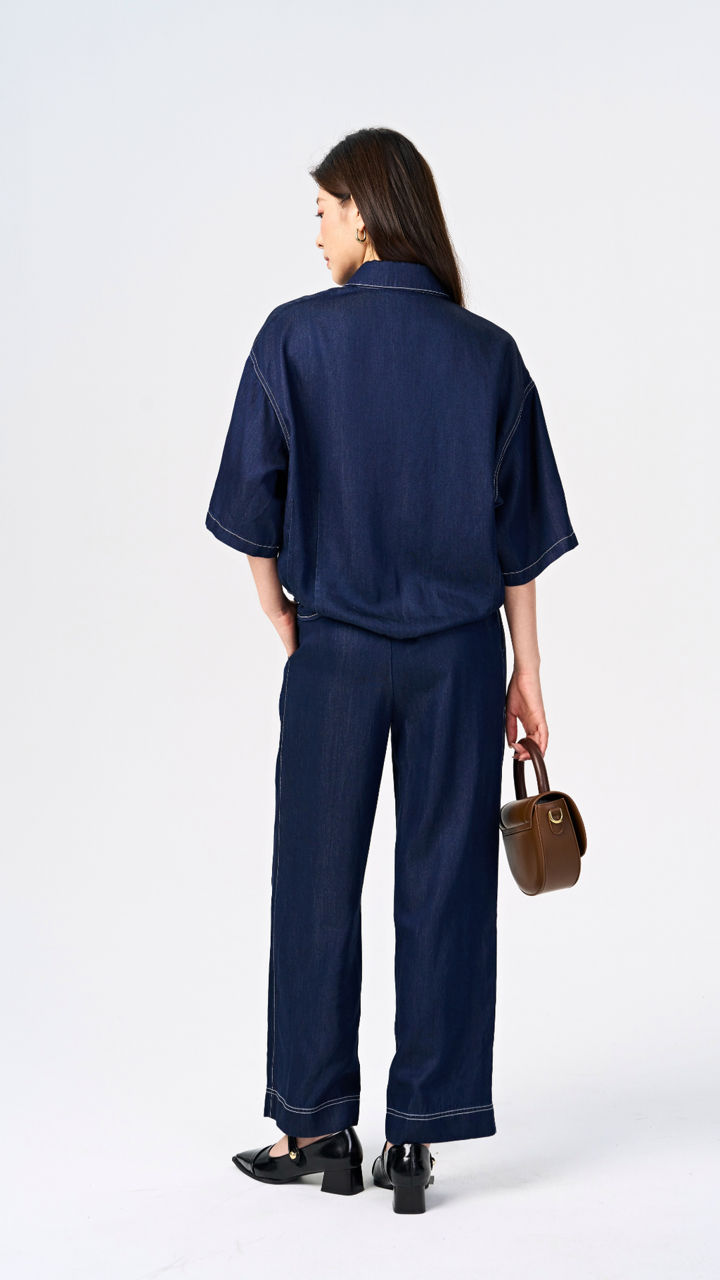 EcoLuxe Lyocell Straight Leg Pants