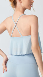 AeroX Cross-Strap Mesh Sports Bra