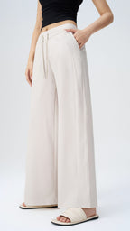 SunCool Wide-Leg Drawstring Pants
