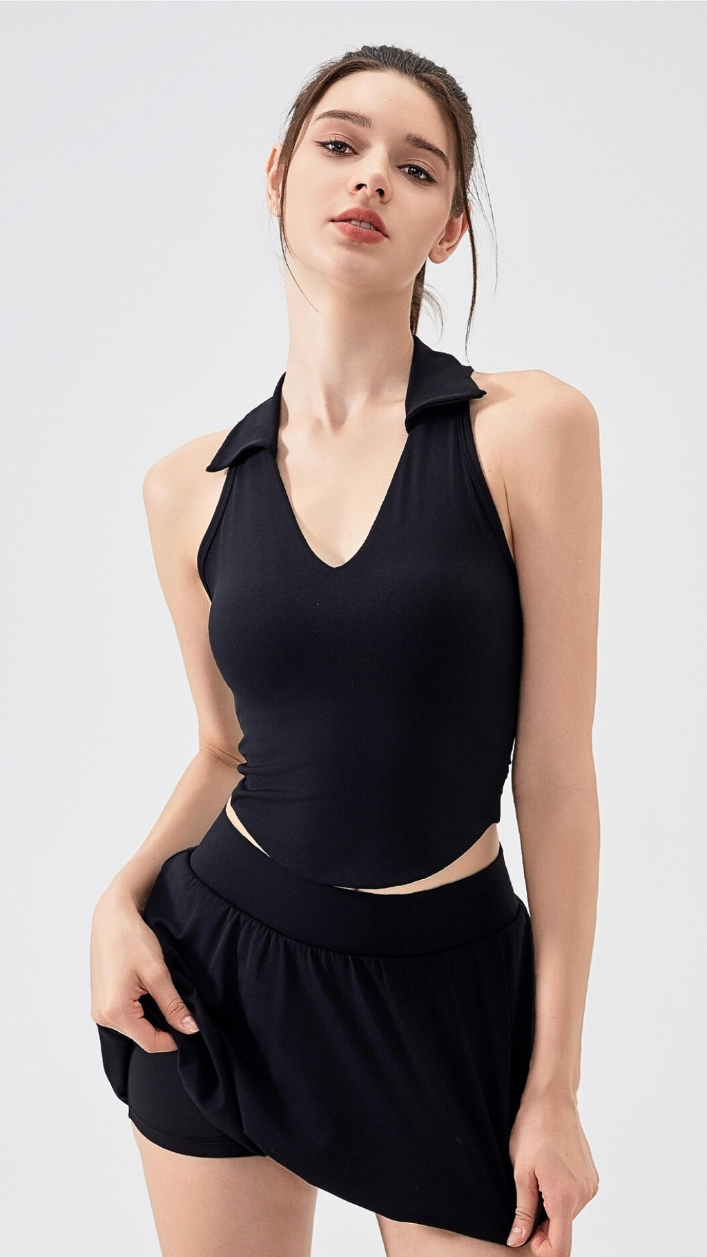 High-Neck Comfort Sports Bra
