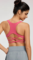 [FINAL SALE] LushFit Cross Back Sports Bra