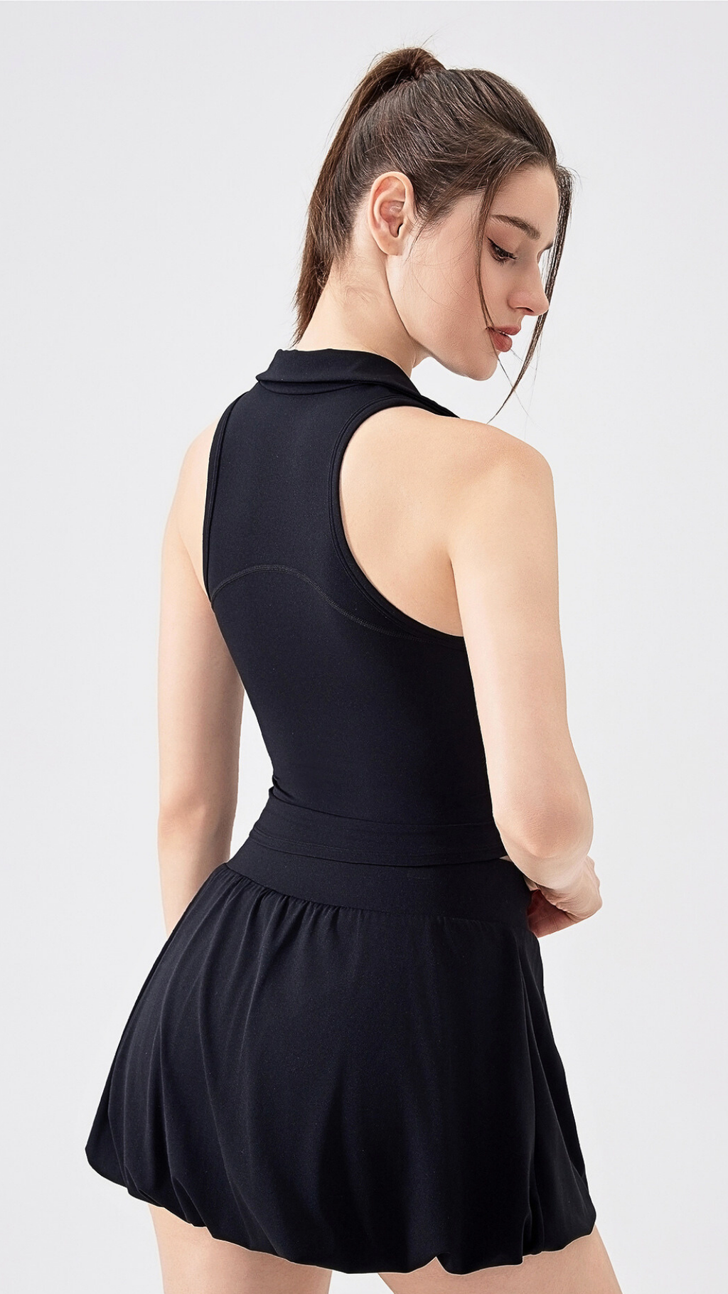 High-Neck Comfort Sports Bra