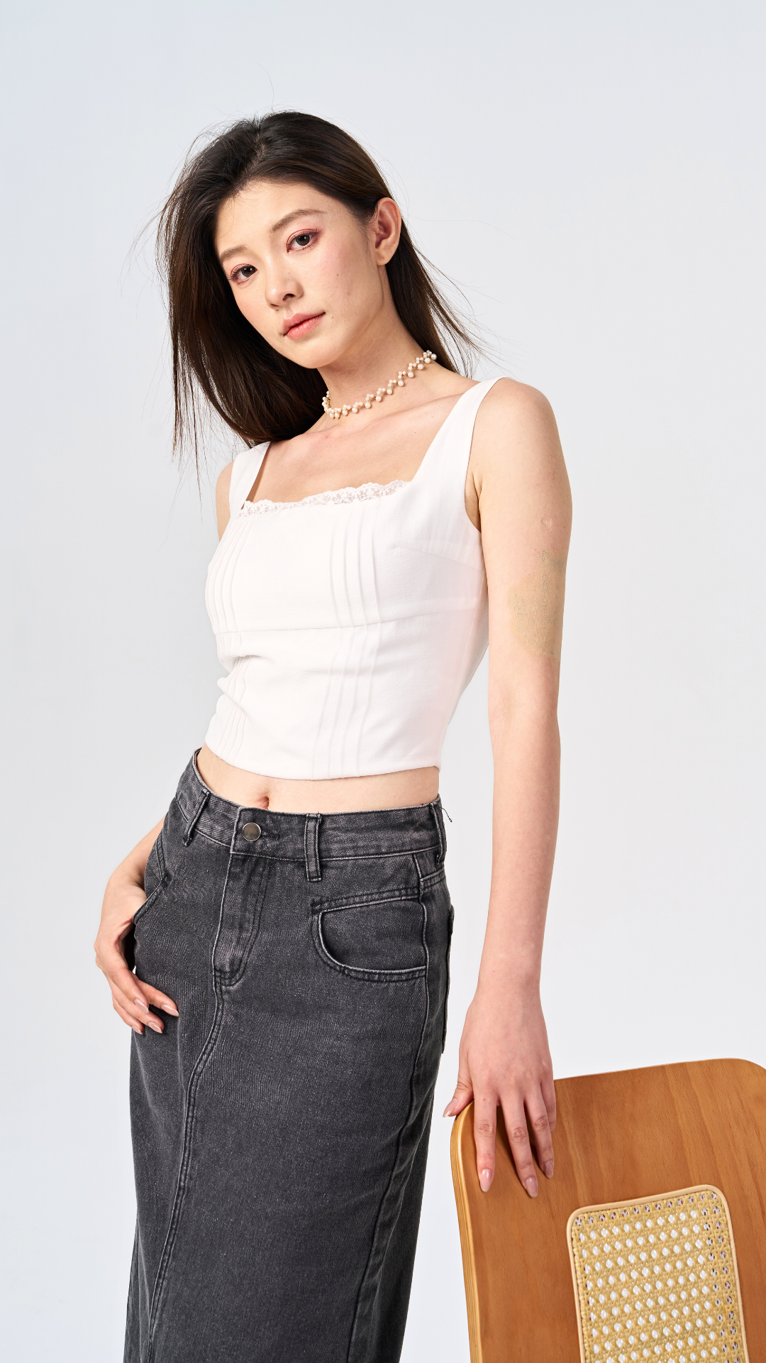 Tencel Charm Lace Top
