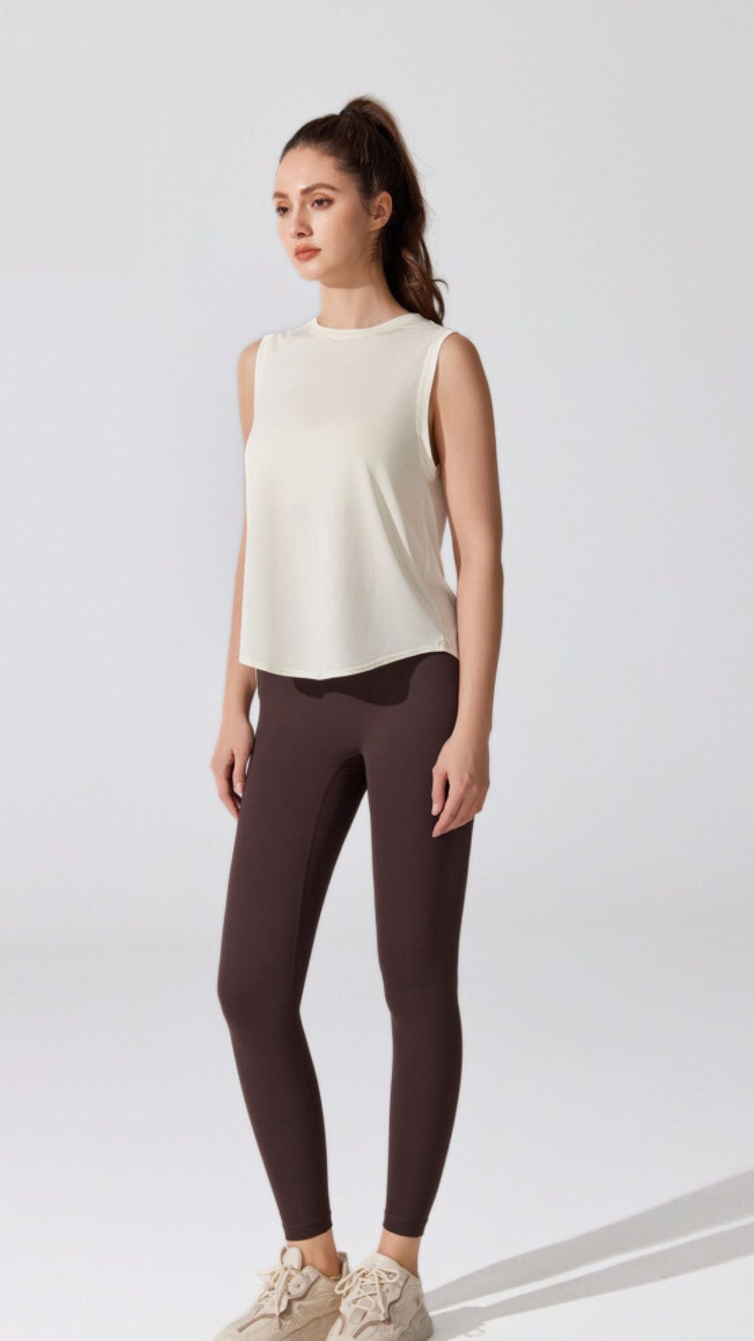 ArcGlow Back-Slit Tank Top