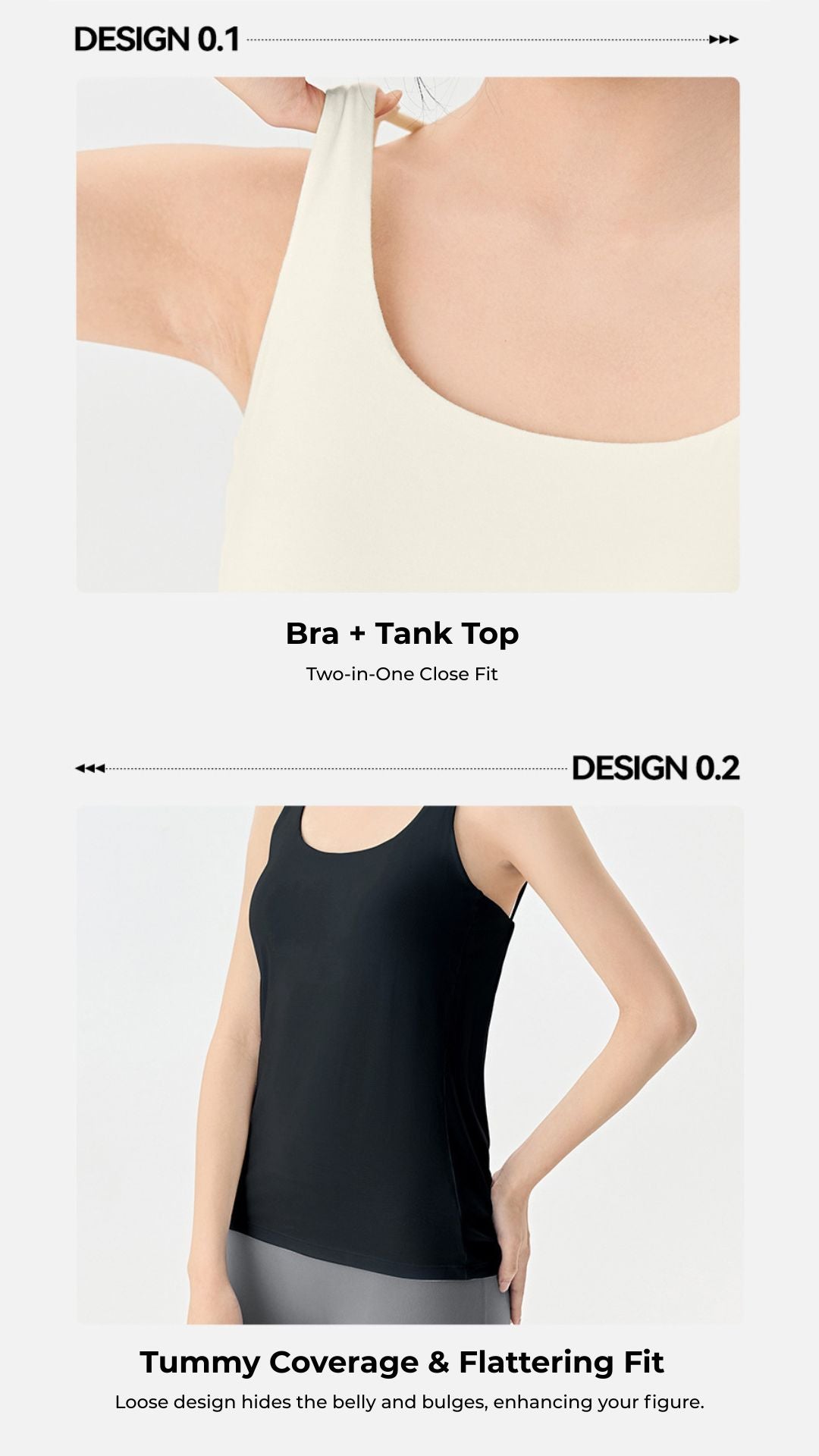 BreatheFit 2-in-1 Tank Bra