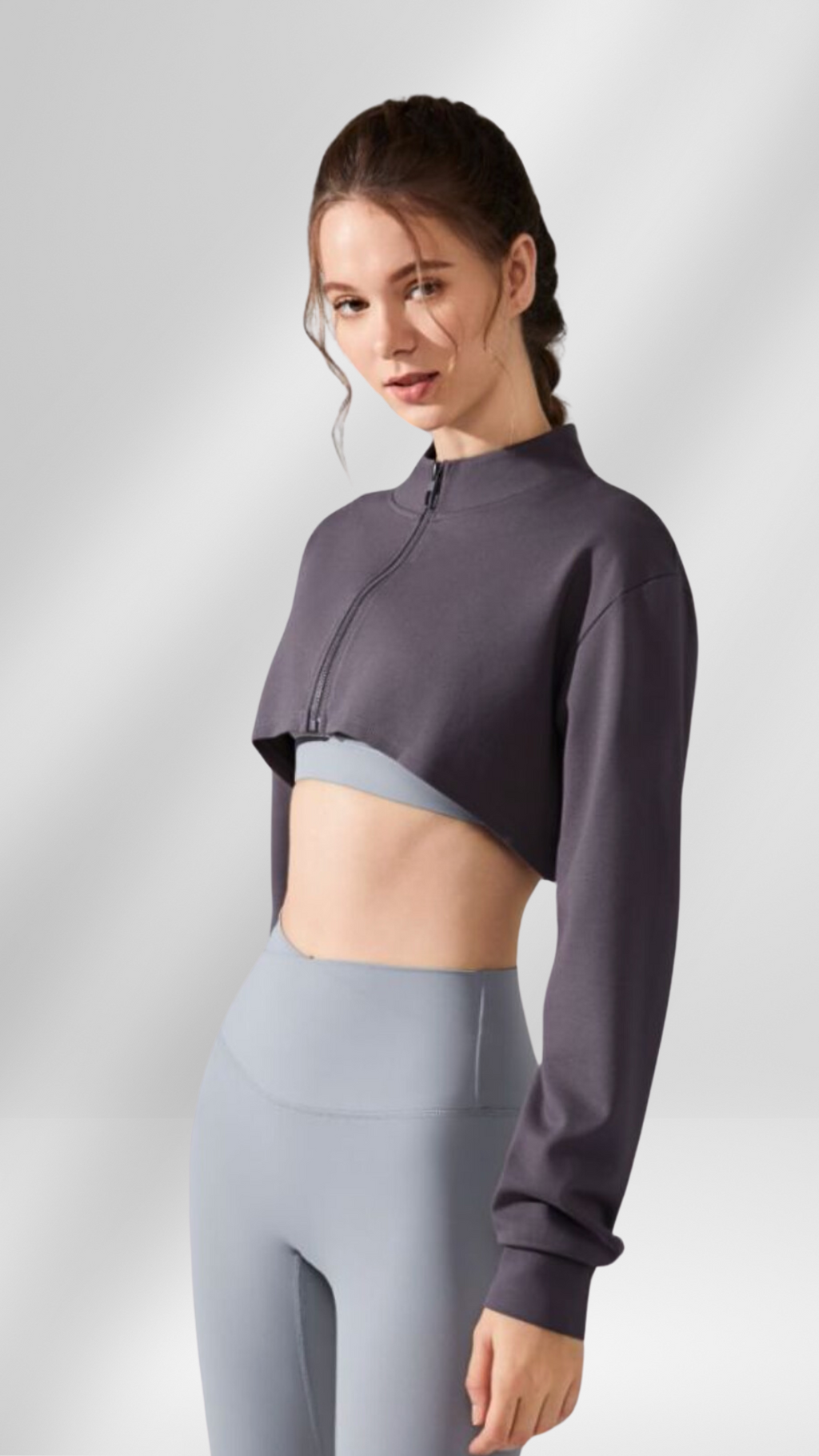 Athleisure Luxe Cropped Jacket