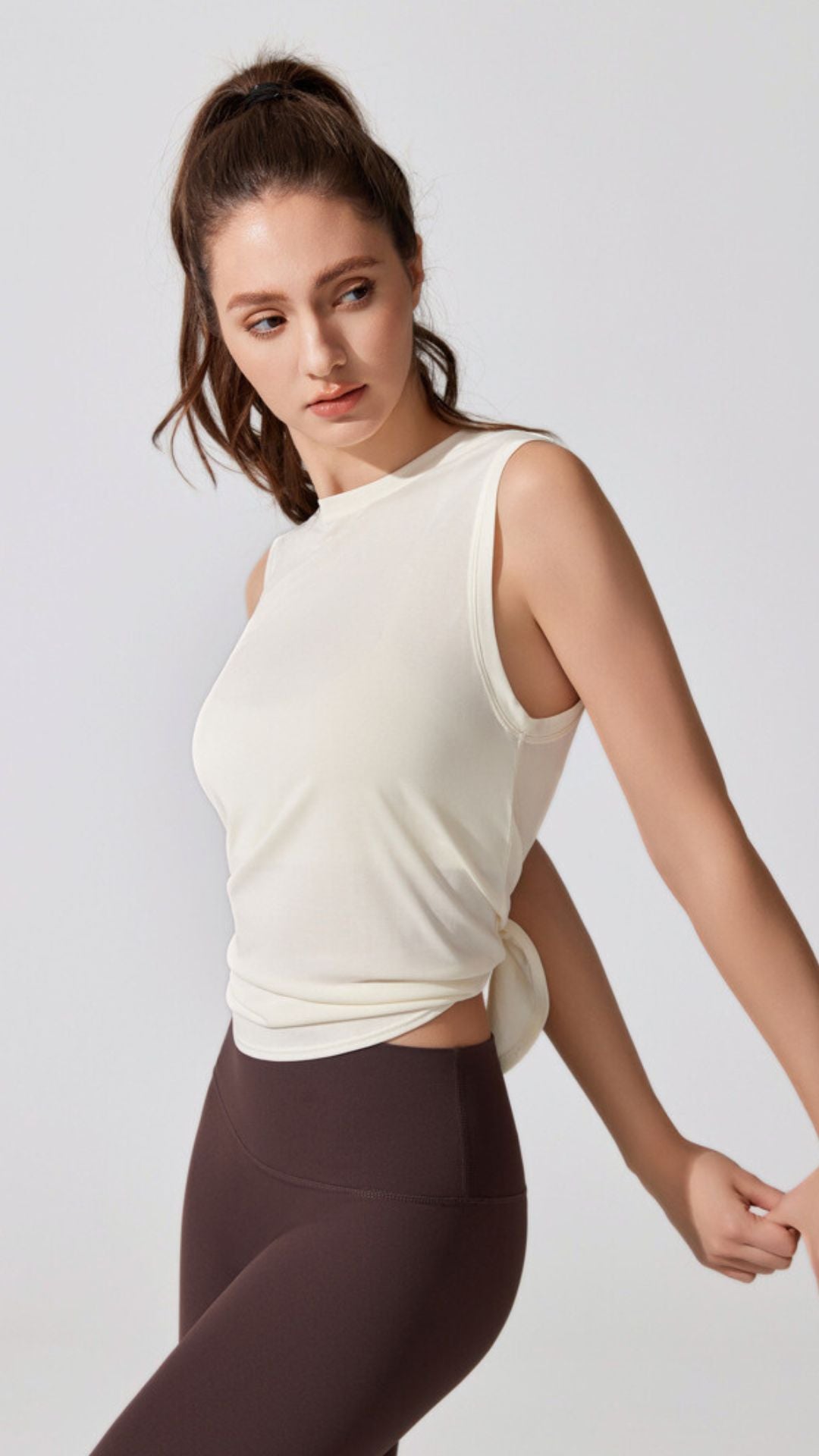 ArcGlow Back-Slit Tank Top